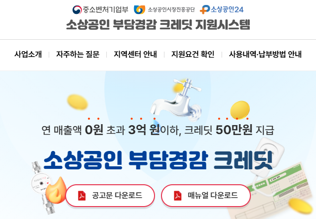 부담경감크레딧 대상 총정리! 매출·개업일·영업조건 완벽 해설