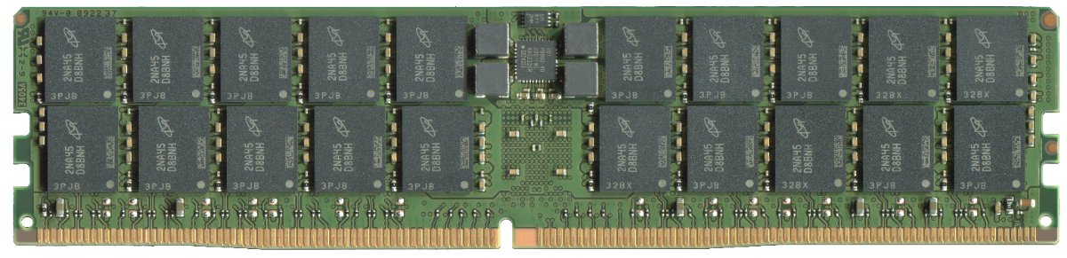 마이크론 DDR5 서버용 RDIMM 메모리 모듈 전면