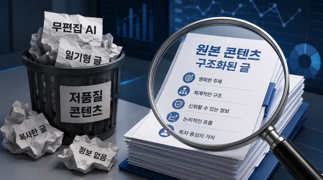 구글 로봇이 기피하는 저품질 콘텐츠와 정책 위반 요소 분석 이미지