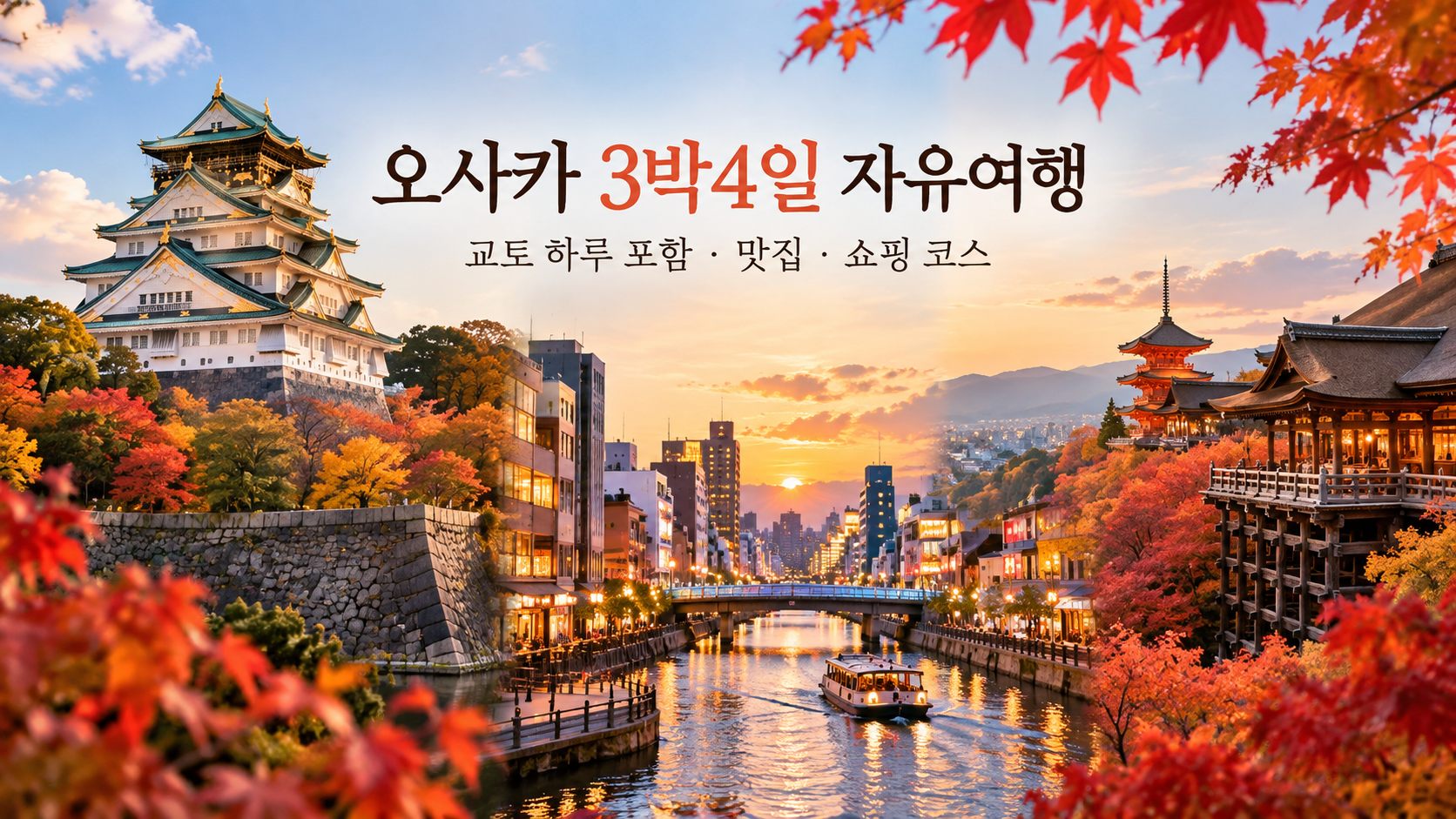 오사카 3박 4일 자유여행