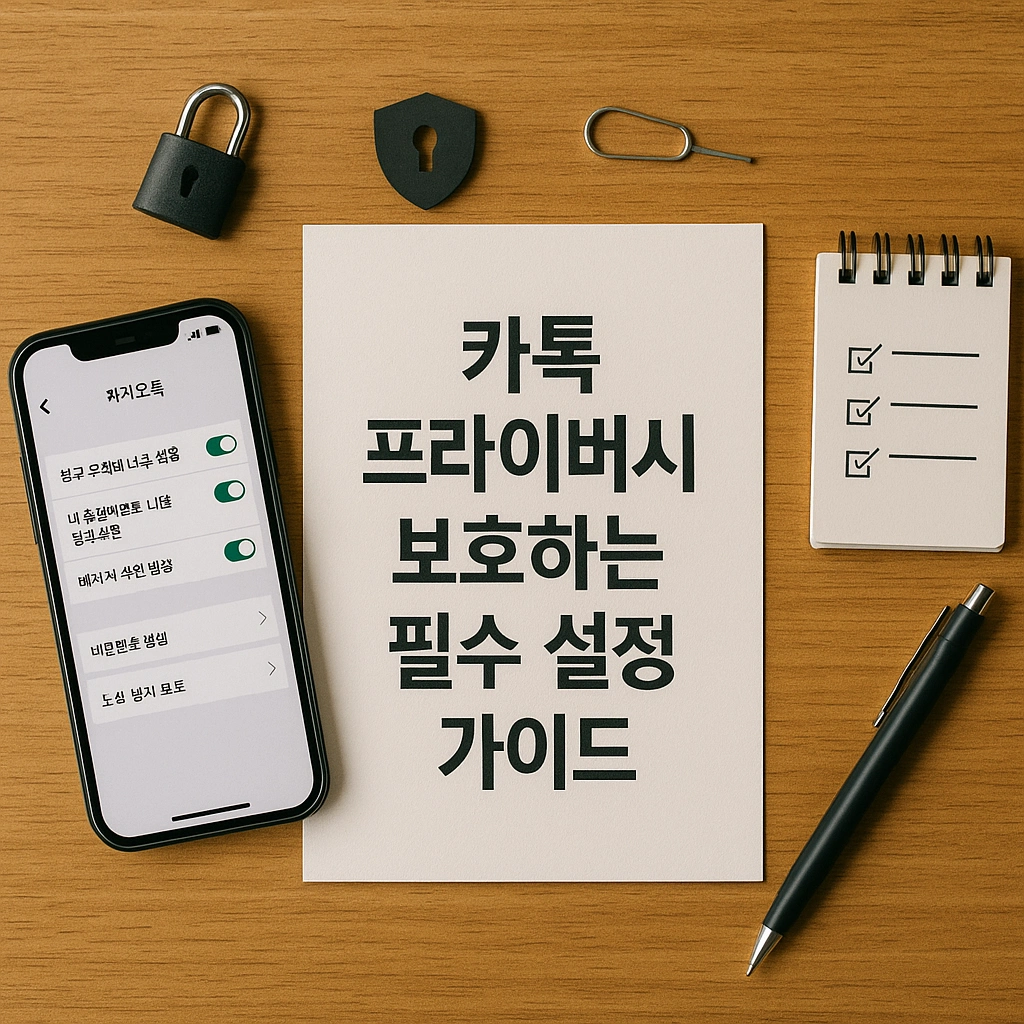카톡 프라이버시 보호하는 필수 설정 가이드