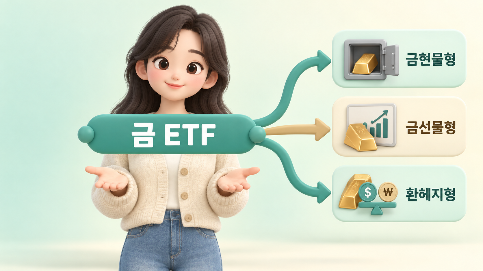 국내 금 ETF 유형 계층도