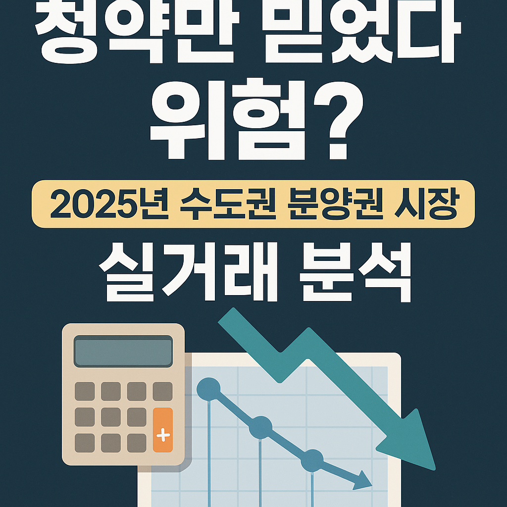 청약만 믿었다 위험? 2025년 수도권 분양권 시장 실거래 분석 글이 적힌 이미지