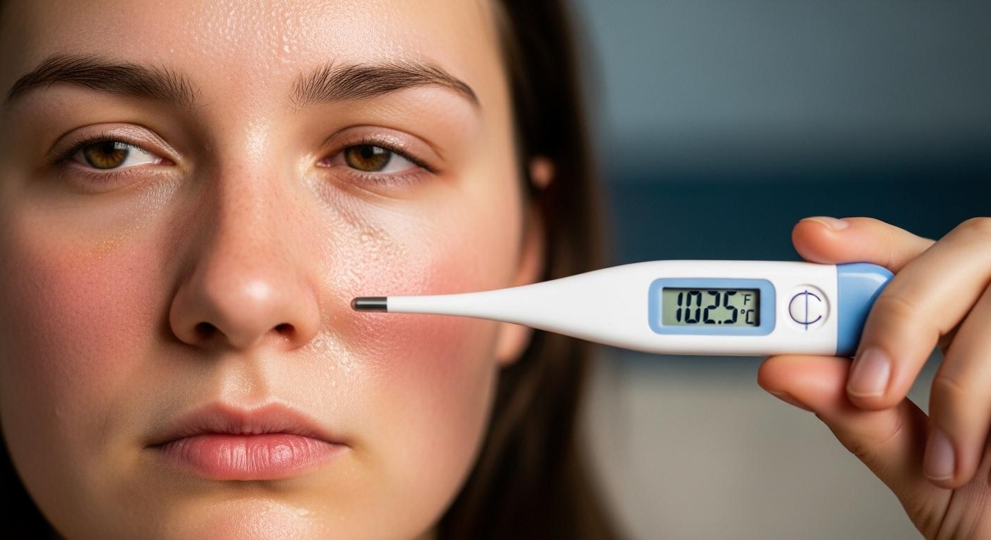 독감 증상 미열