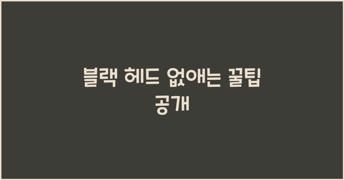 블랙 헤드