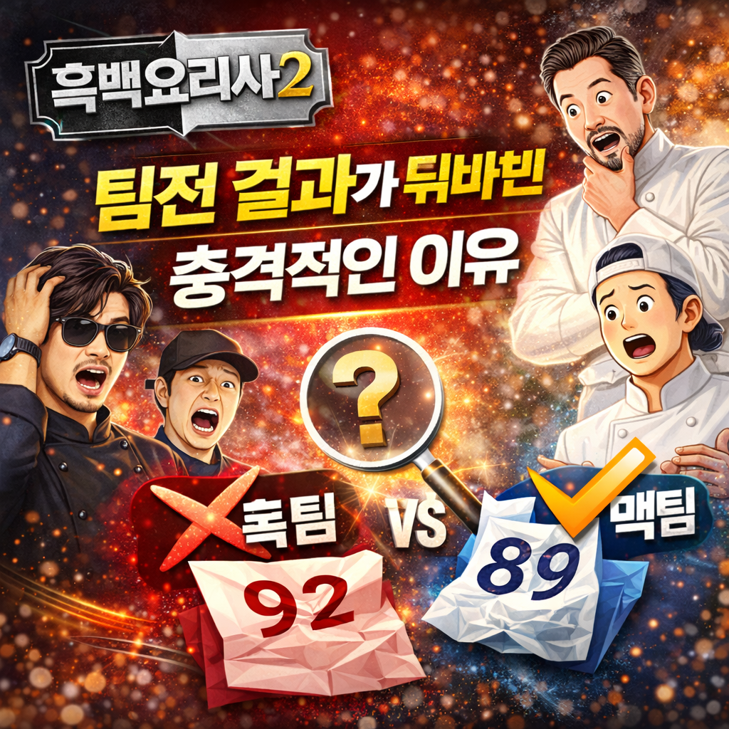 최현석 셰프 흑백요리사2 심사법 확인하기