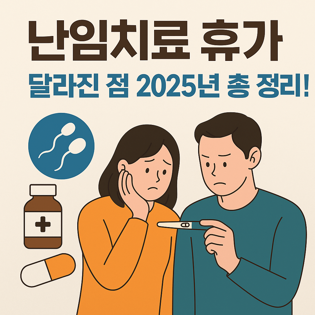 난임치료 휴가, 달라진 점 2025년 총 정리!