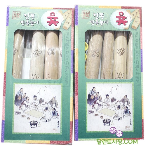 6000 민속 윷놀이 - 전통 민속놀이 (말판 +말 8개) / 가족과 함께 즐기는 민속 윷놀이