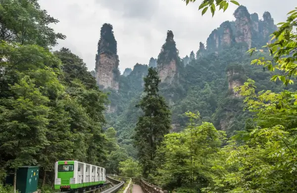 기암괴석-사이를-가르는-모노레일과-울창한-숲이-어우러진-십리화랑