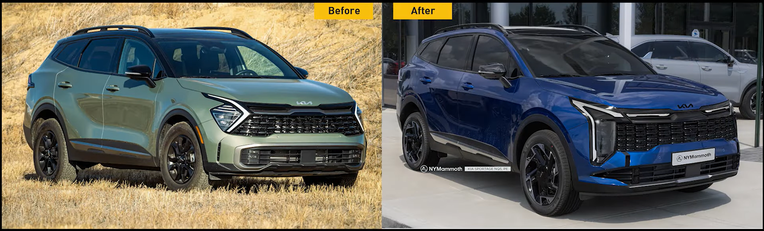 기아 스포티지 페이스리프트 예상도