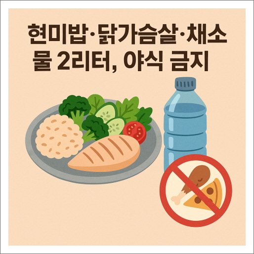 복부 지방, 뱃살 줄이기 7일 챌린지_야식 금지