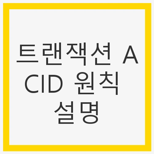 데이터베이스와 트랜잭션의 중요성