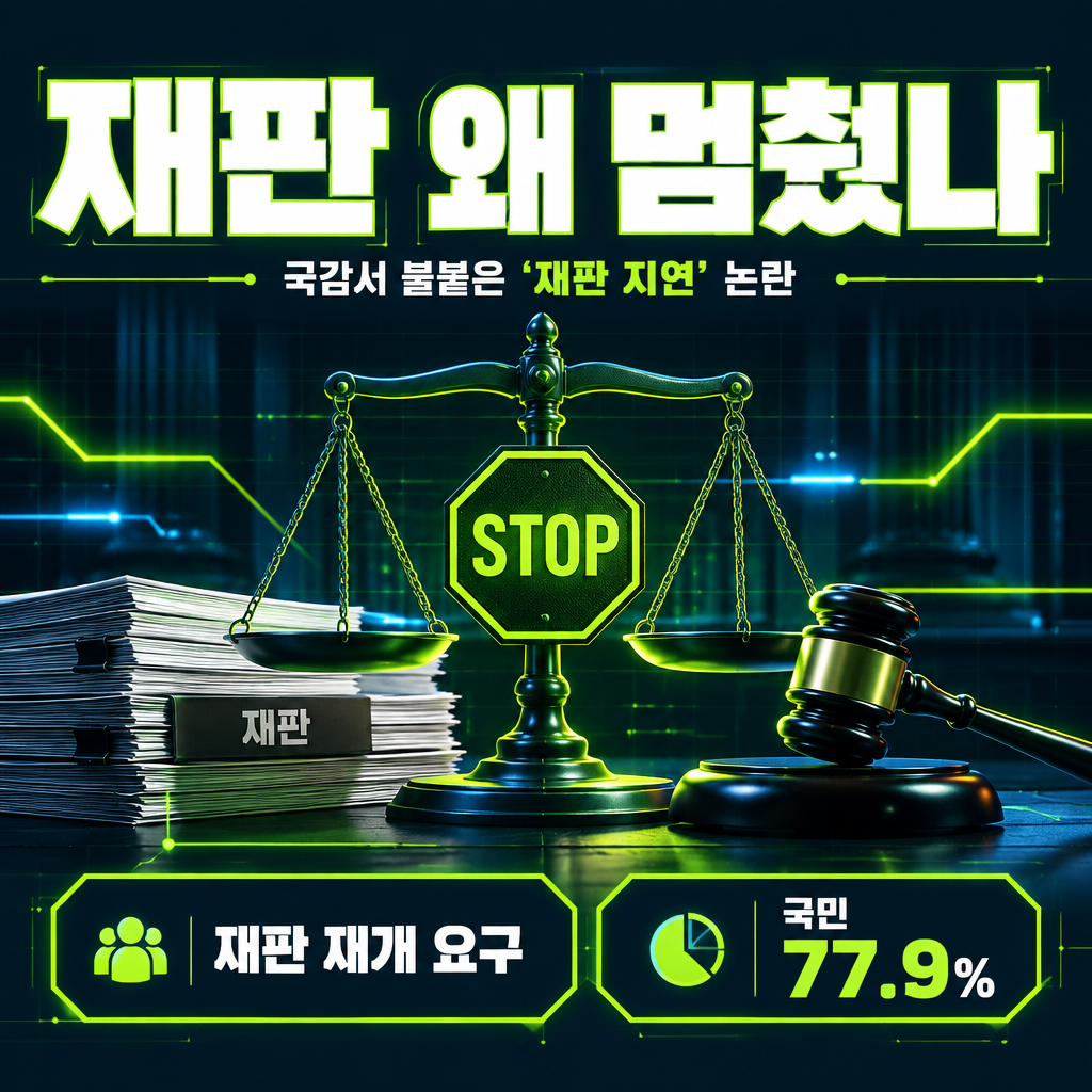 재판 왜 멈췄나