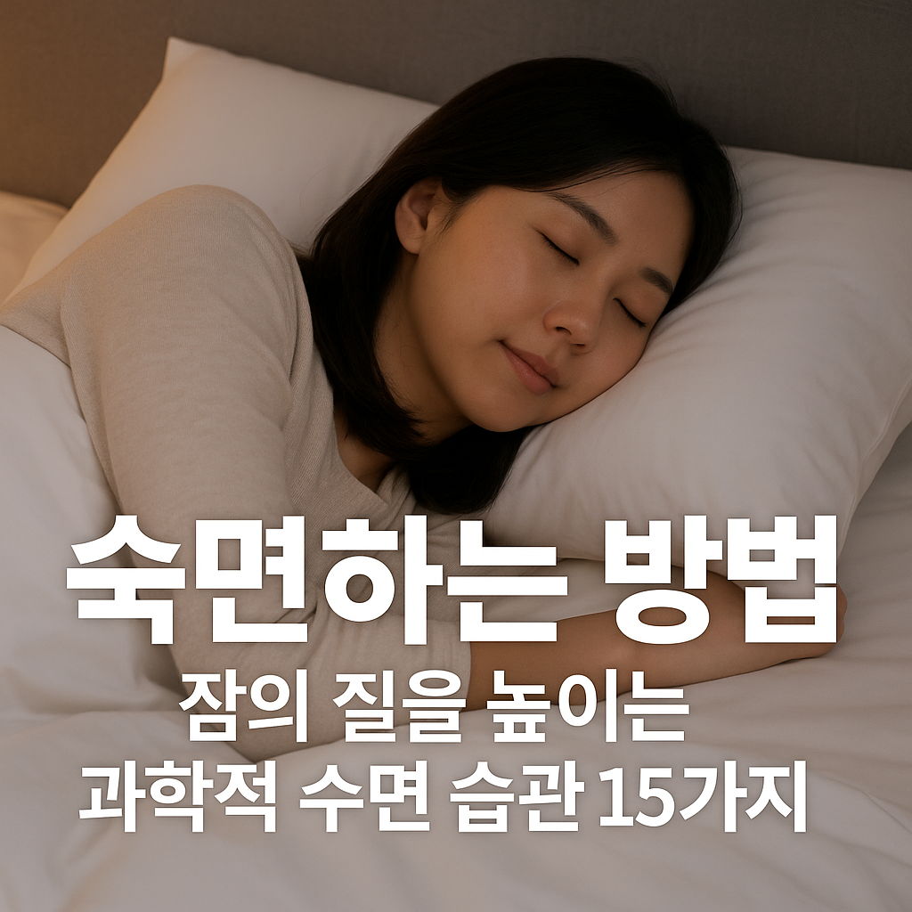 숙면하는 방법