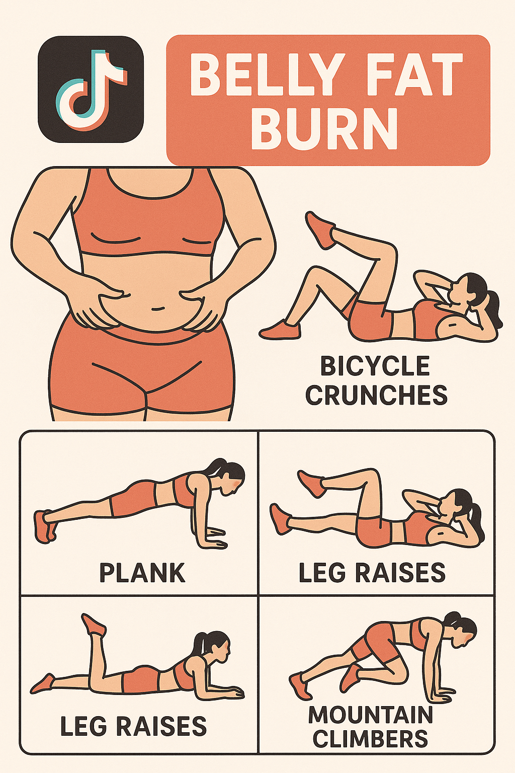 요즘 핫한 뱃살빼기 (틱톡, 운동법, 추천)