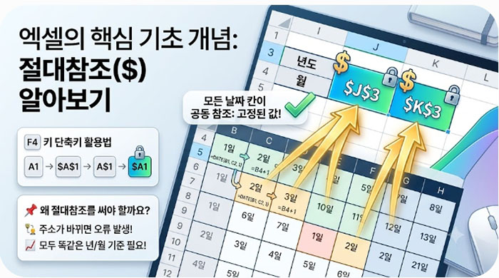 핵심 기초 개념: 엑셀의 참조(Reference) 알아보기