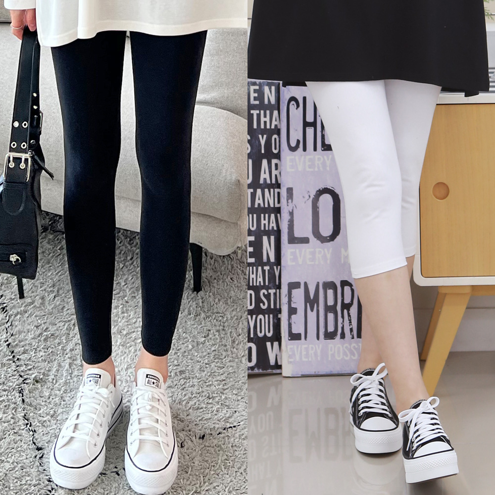 면스판 레깅스 기모 9부 7부 5부 3부 겨울 레깅스 쫄바지 속바지 빅사이즈