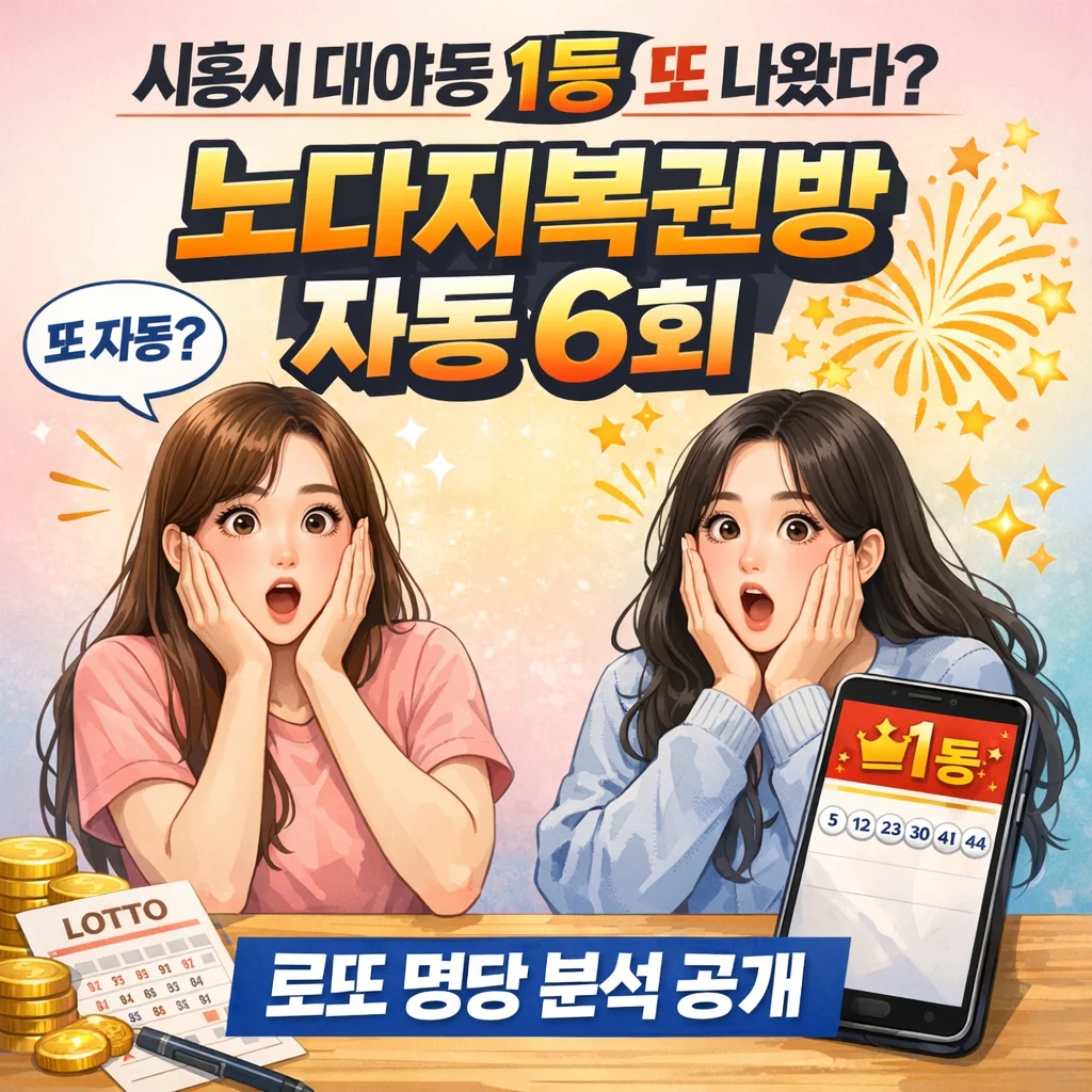 시흥시 로또 명당 노다지복권방, 무료 이미지 생성 프롬프트 공개