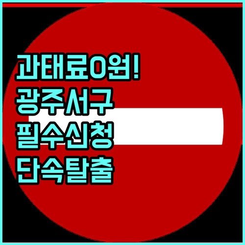 주정차 단속 알림 서비스 신청으로 과..