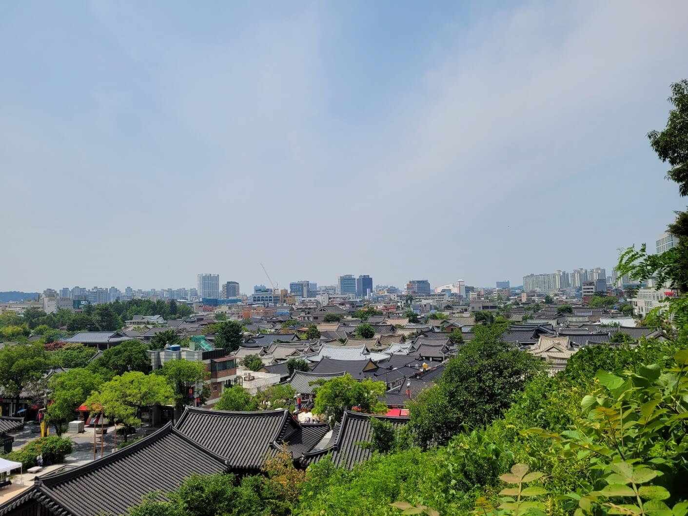 한옥마을 전경