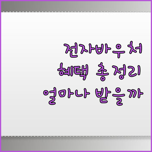 아따, 이거 알면 무조건 이득! 전자..