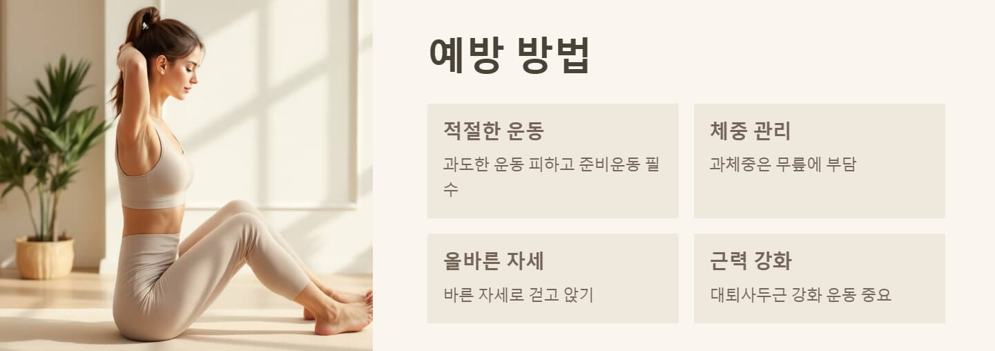 무릎에 물이 차는 증상