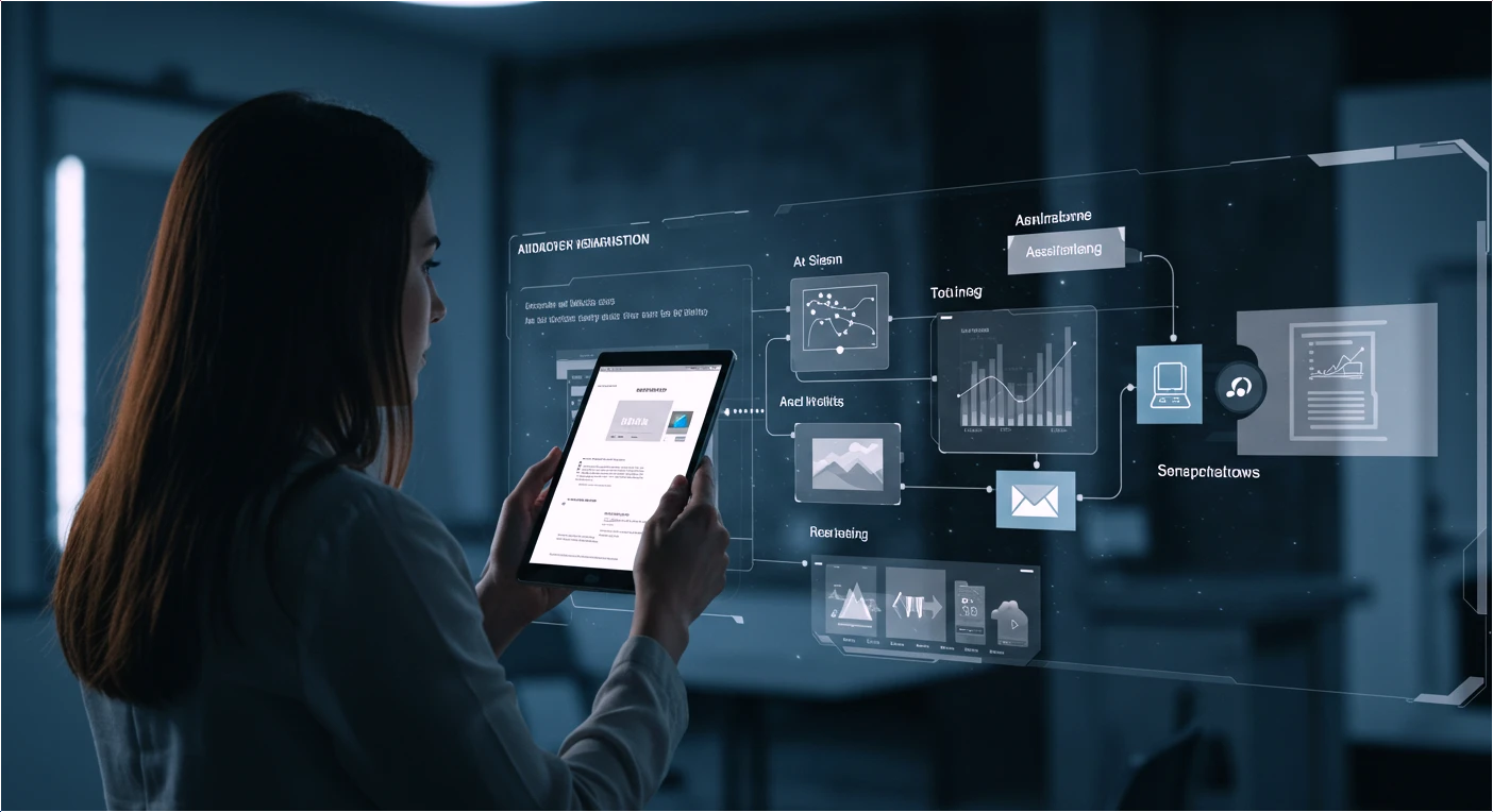 Manus AI 에이전트가 사용자 의도를 분석해 이미지 생성 작업을 계획하는 인터페이스 장면