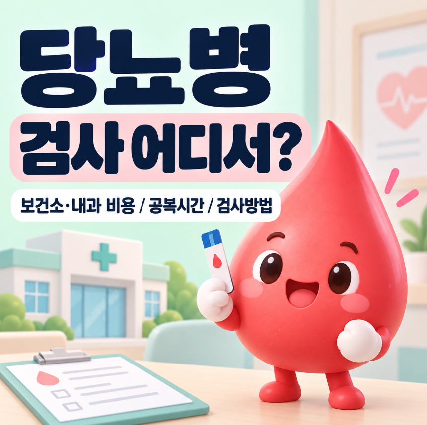 당뇨병 검사 어디서 받을까?｜보건소&middot;내과 검사비용&middot;공복시간 총정리