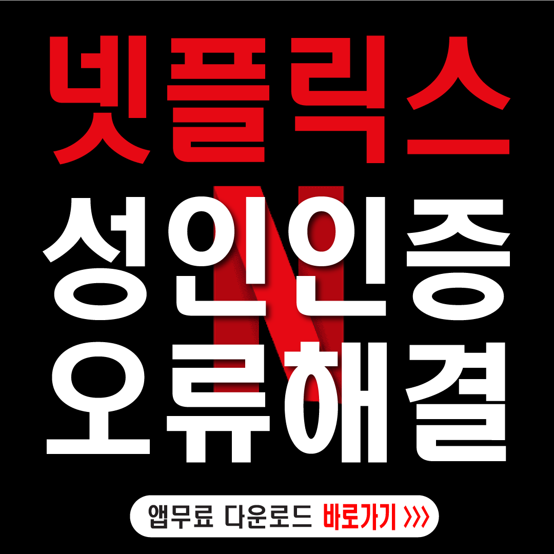 넷플릭스-성인인증-오류해결방법