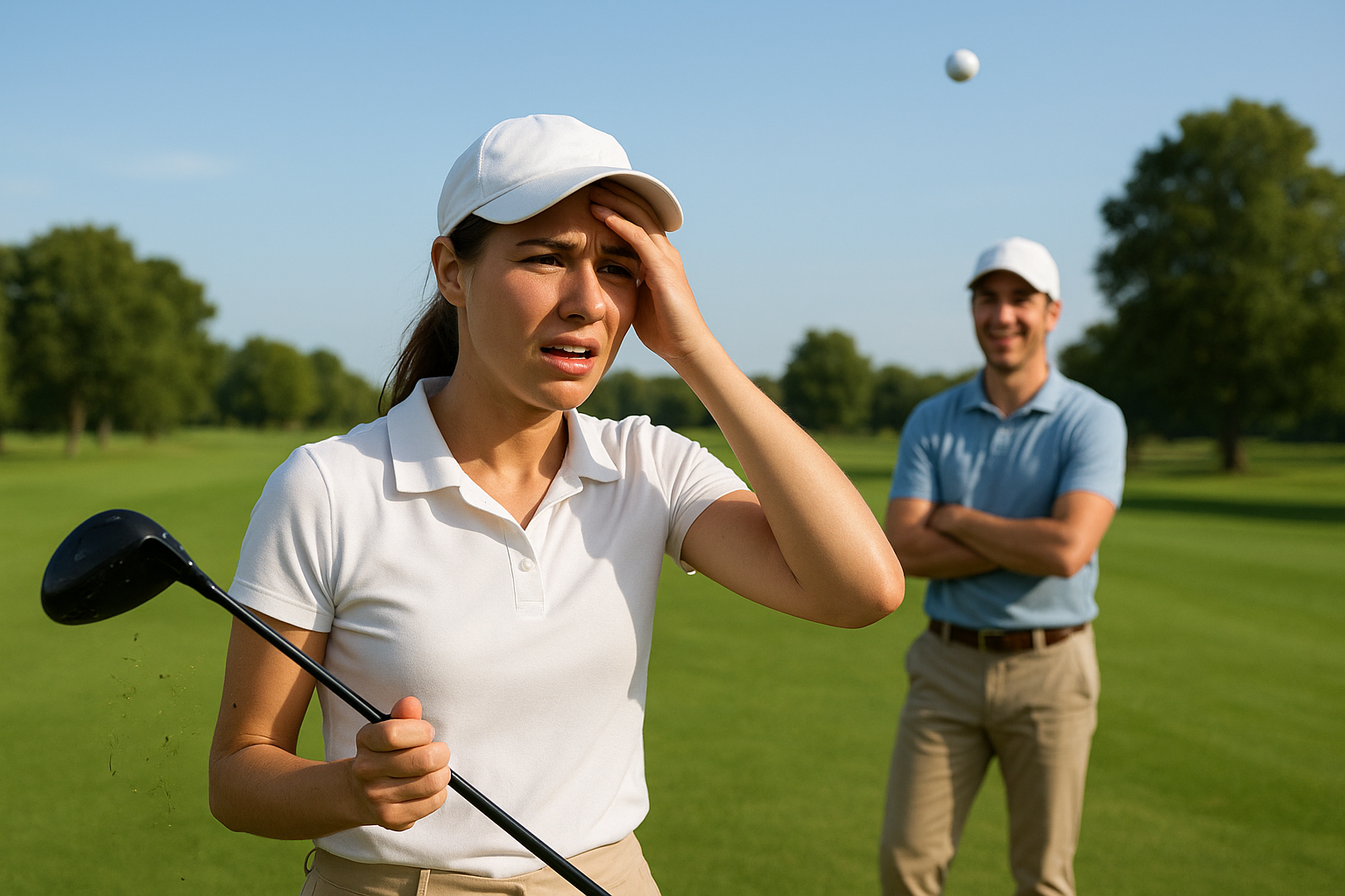 스카이샷이 나서 실망한 모습