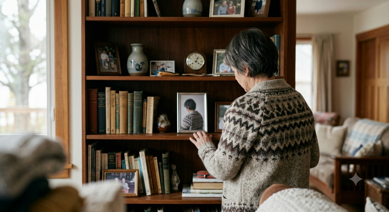 기억이 없어진다고 생각해서 자신을 걱정하는 모습