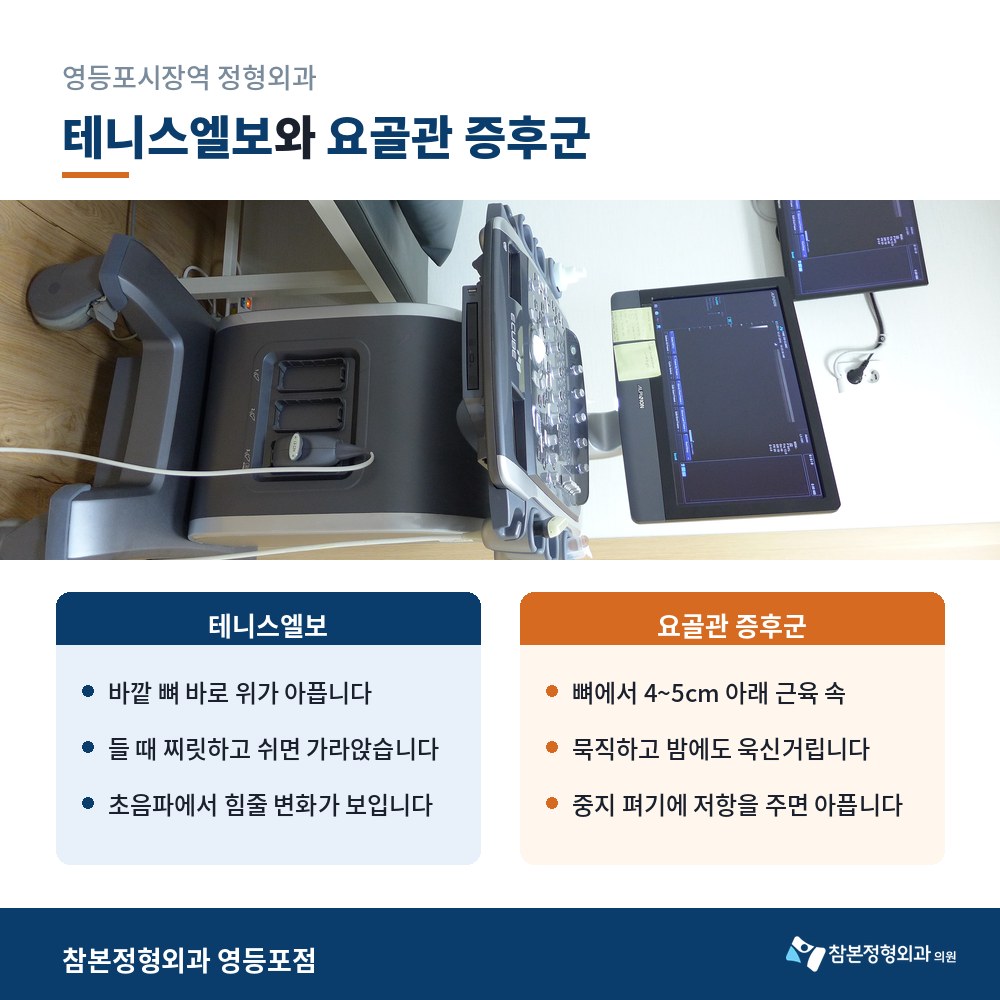 영등포시장역 정형외과 팔꿈치 초음파 검사실