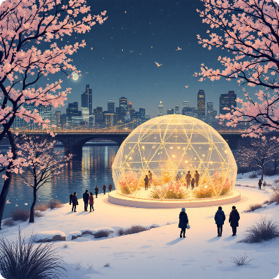 한강페스티벌 겨울 봄ON한강 가상 이미지