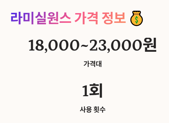 라미실원스 가격 정보