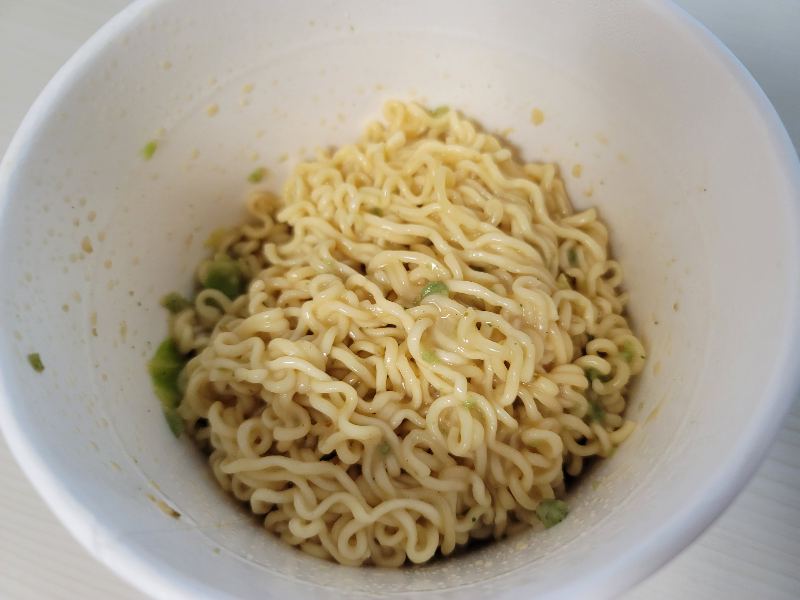 먹태깡 라면 완성