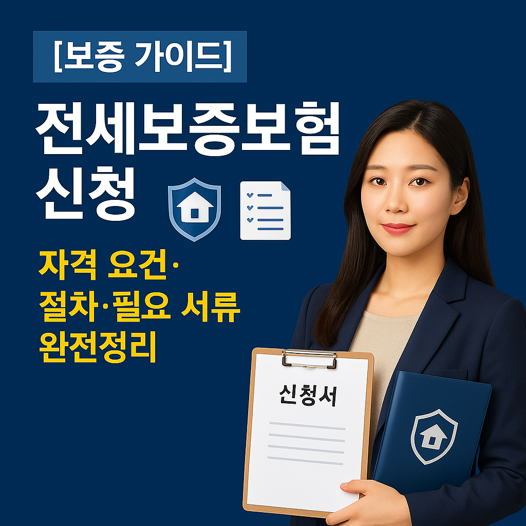 [보증 가이드] 전세보증보험 신청 ｜ 자격 요건&middot;절차&middot;필요 서류 완전정리