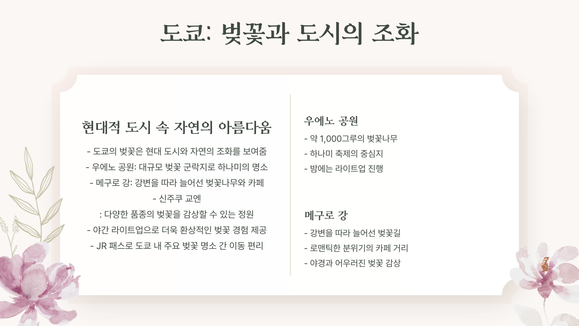 도쿄, 교토, 오사카 벚꽃 여행 일정 완벽 가이드