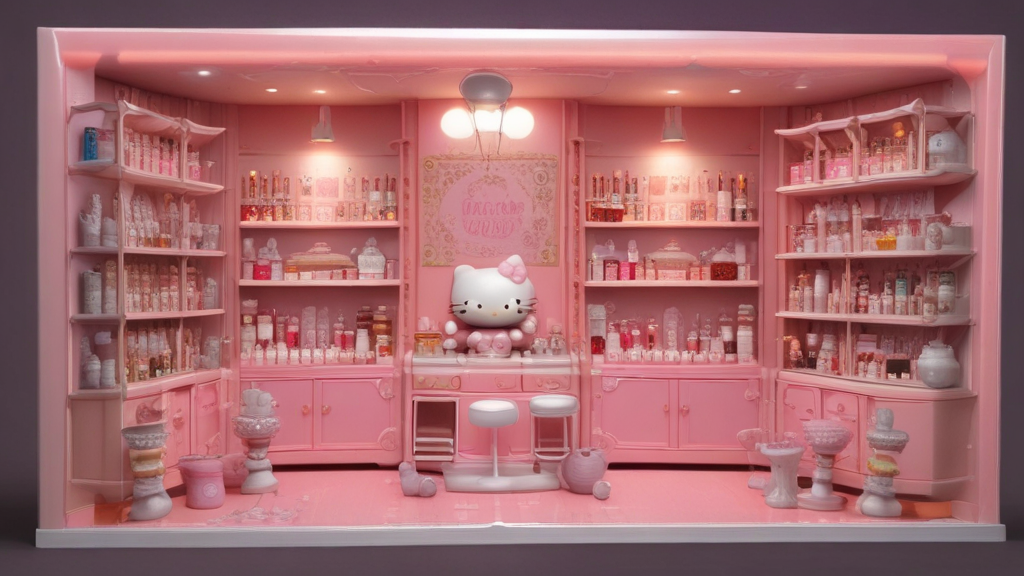 굿즈로 가득찬 전시장