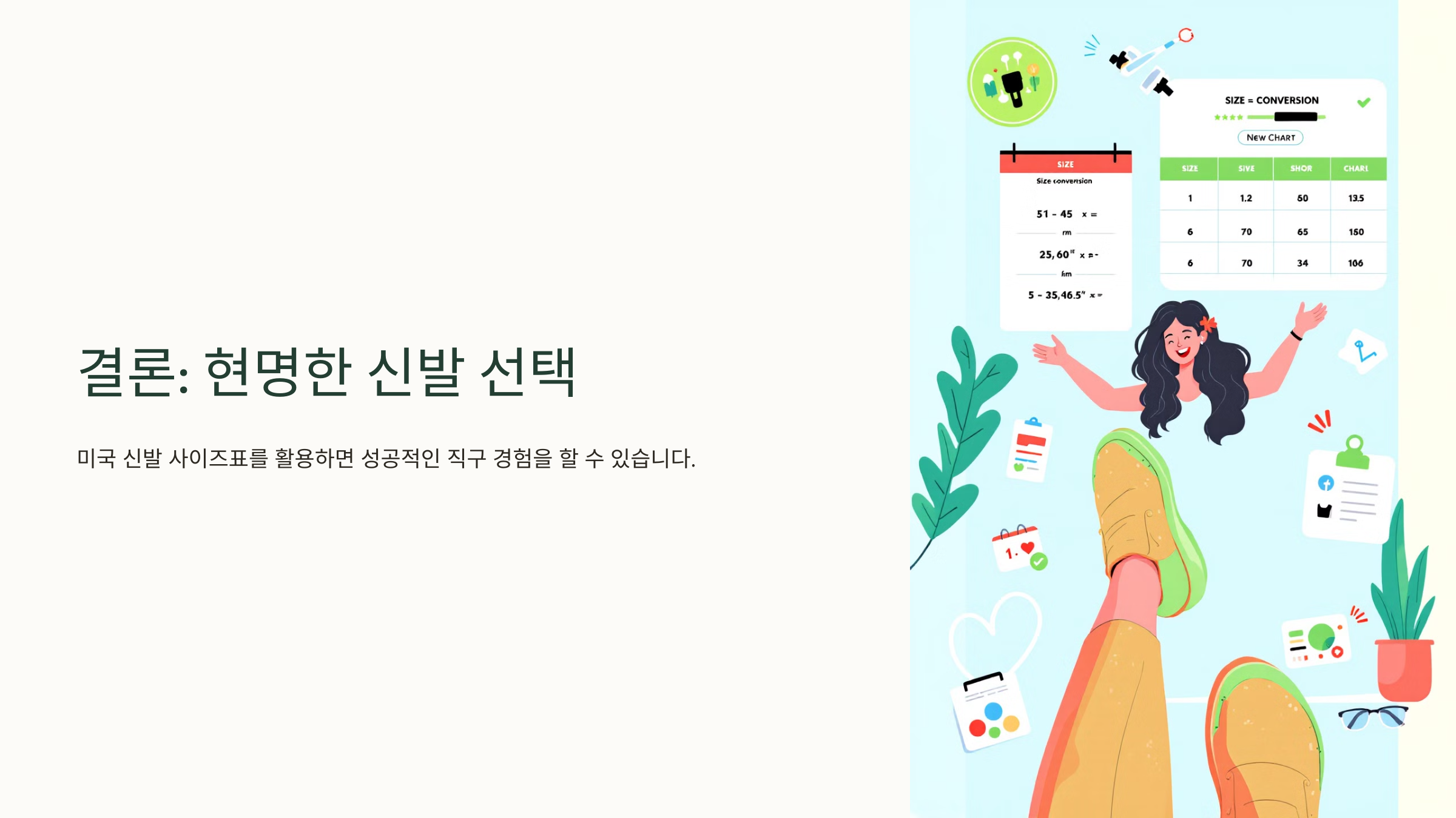 미국 신발 사이즈표