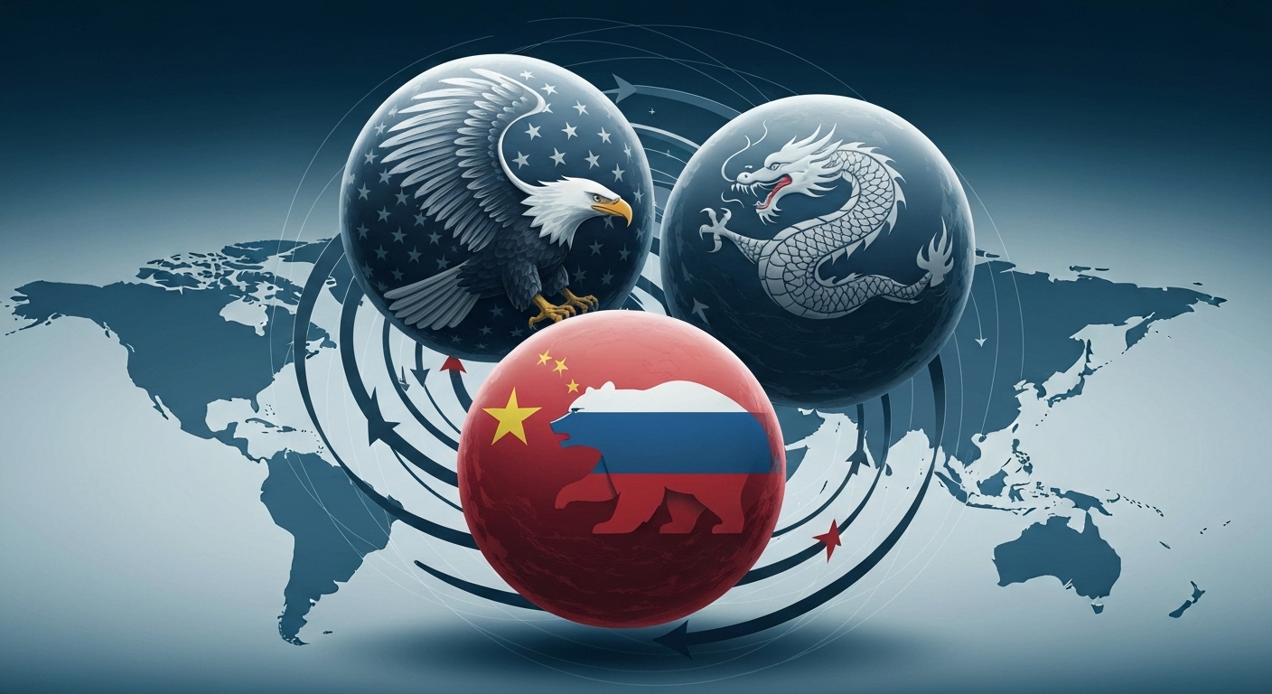 미국, 러시아, 중국 등 다극화 시대 관련 사진