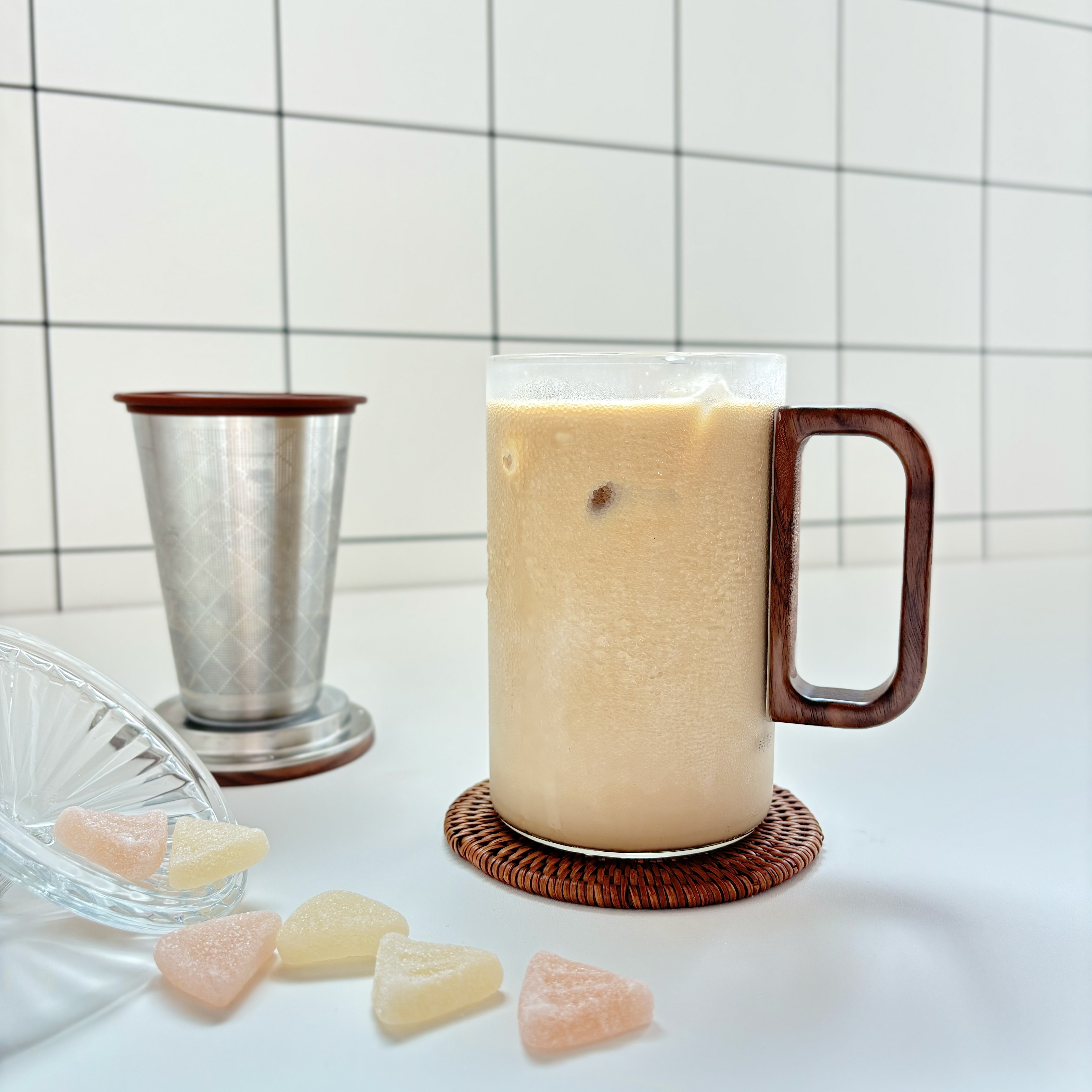 밀크티 얼그레이 바닐라 라떼