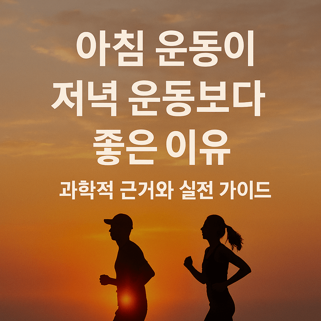 아침 운동이 저녁 운동보다 좋은 이유