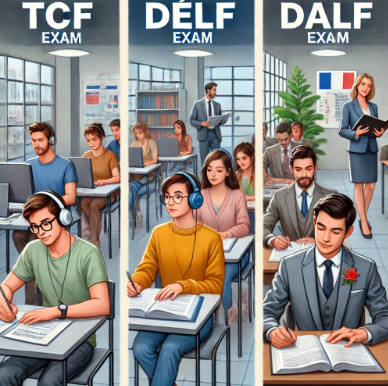 프랑스어 자격시험 TCF, DELF, DALF 비교사진