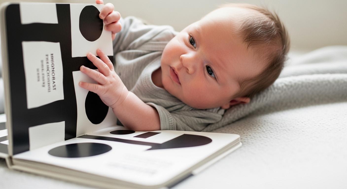 신생아 흑백 초점책