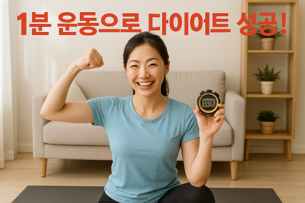 1분 운동으로 다이어트 성공!