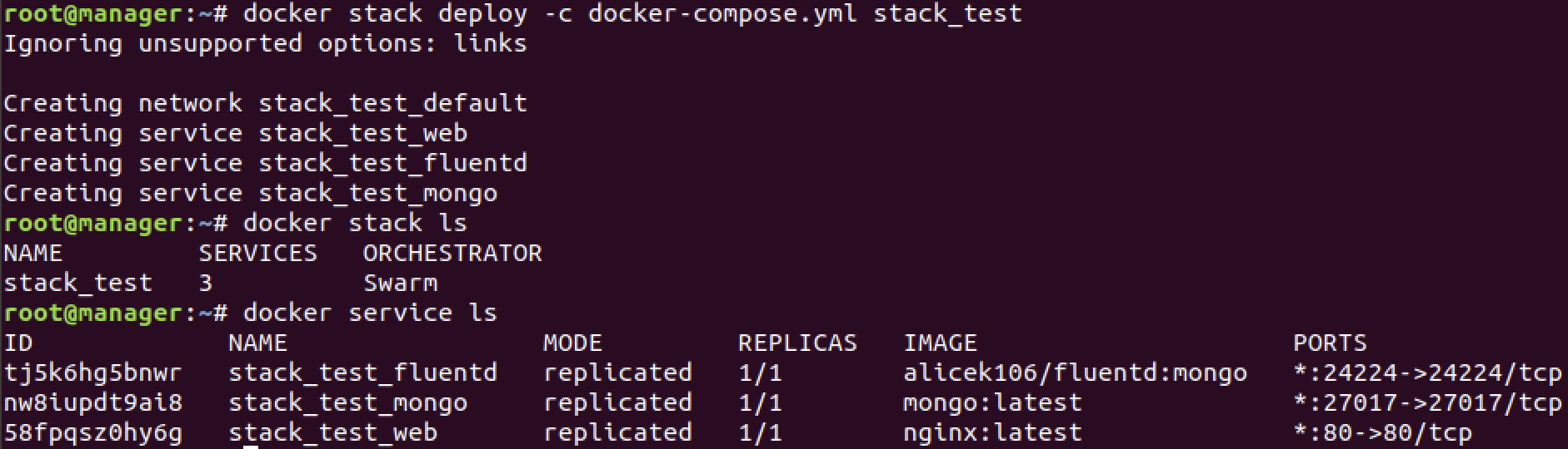 docker stack