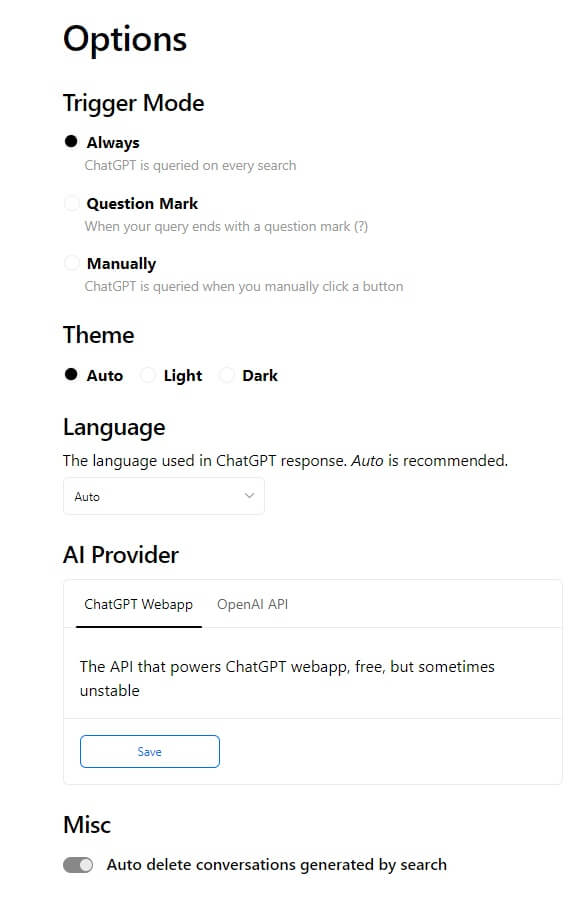 챗GPT-확장-프로그램-옵션