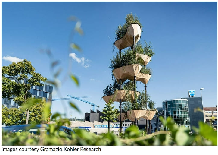 로봇과 인공 지능의 콜라보 '수직 정원': ETH Zurich VIDEO: ETH zurich completes 'semiramis' hanging garden, built with the help of robots