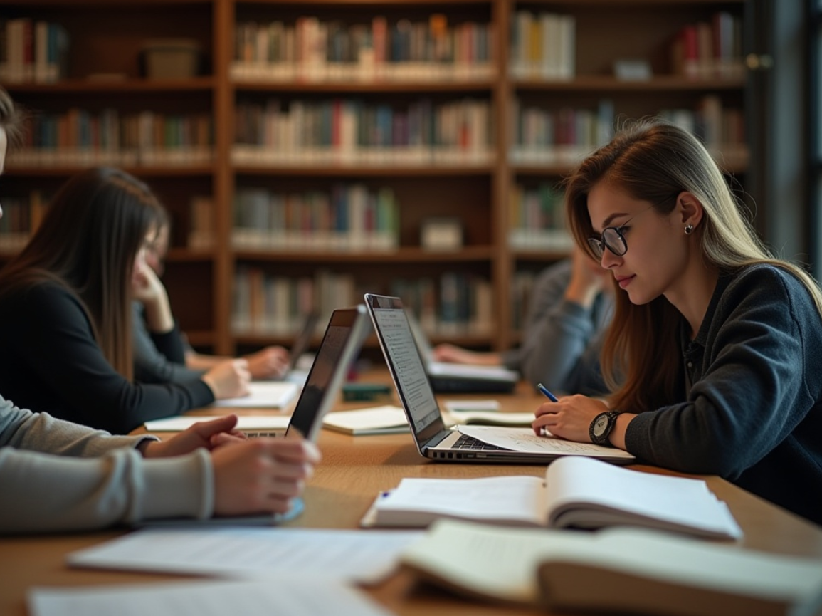 학생부종합전형을 분석하는 입시전문가와 학생