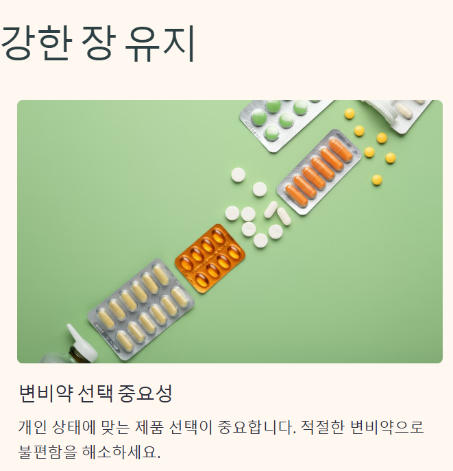 변비약